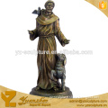 LIfe Size ANtique Bronze Jesus and Lamp Sculpture BFSN-C065